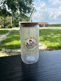 My Weekend is Booked 16oz glass cup